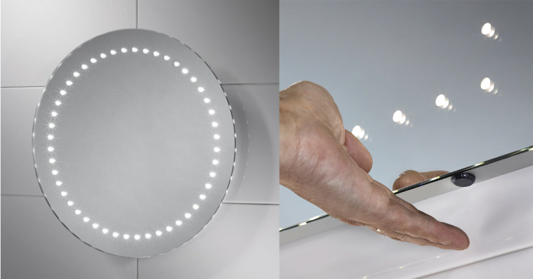 Sensio ORLA apaļš spogulis ar LED apgaismojumu d=500mm