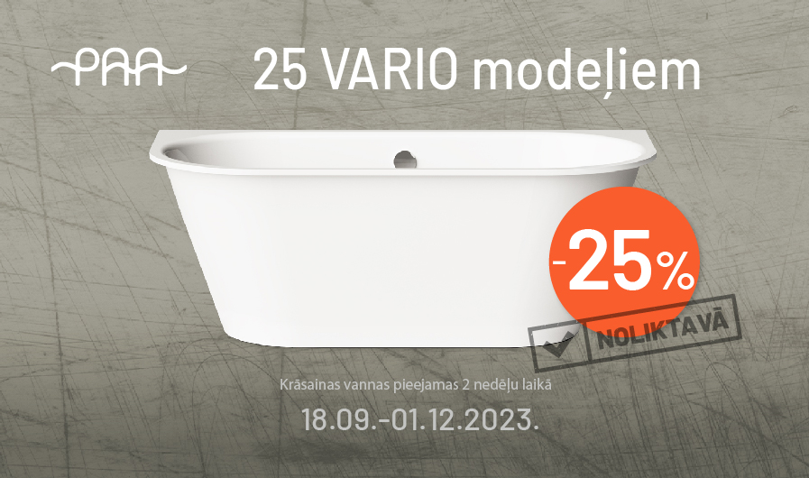 25 VARIO modeļiem -25%