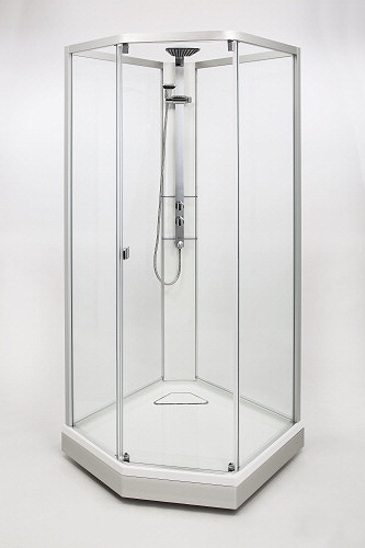 IDO Showerama 4sienu dušas kabīne ar paliktni un Oras termostatu 900x900mm