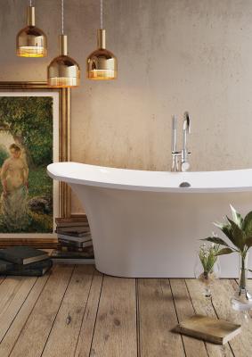 PAA akmens masas vanna Bel Canto 1800x850 ar Camille Pissarro bildi noskaņa